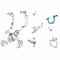 OEM 2018 Cadillac ATS Water Feed Tube Diagram - 12667302