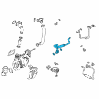 OEM Cadillac Water Return Tube Diagram - 12667309