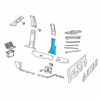 OEM 2018 Ram 2500 Panel-C Pillar Diagram - 1ED25DX9AA