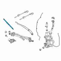 OEM 2018 Jeep Cherokee Blade-Front WIPER Diagram - 68197138AC