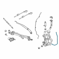 OEM 2020 Chrysler Pacifica Hose-Windshield Washer Diagram - 68321435AA