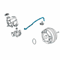 OEM 2017 Jeep Compass Hose-Brake Booster Vacuum Diagram - 4581914AD