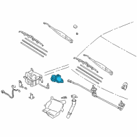 OEM Toyota 4Runner Front Motor Diagram - 85110-35240