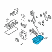 OEM 1993 Dodge Ram 50 Oil Pan Diagram - MD187511