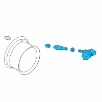 OEM Nissan Maxima Tpms Tire Pressure Monitoring Sensor Diagram - 40700-3AN0B