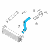 OEM 2014 BMW ActiveHybrid 7 Charge-Air Duct Diagram - 13-71-7-582-314