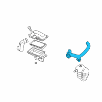 OEM 2006 Ford Escape Inlet Tube Diagram - 5M6Z-9F843-AA