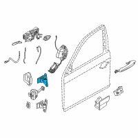 OEM 2010 BMW 550i GT xDrive Left Upper Front Door Hinge Diagram - 41-00-7-228-155