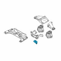 OEM 2005 BMW 645Ci Transmission Mount Diagram - 22-31-6-773-825