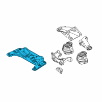 OEM BMW 545i Gearbox Support Diagram - 22-31-6-776-521