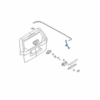 OEM 2008 Ford Escape Rear Hose Diagram - 8L8Z-17408-B