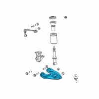 OEM 2005 Ford F-150 Lower Control Arm Diagram - 7L3Z-3079-C