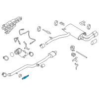 OEM 2017 BMW X4 Exhaust Hanger Diagram - 18207606423