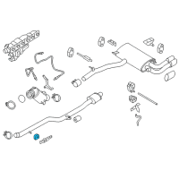 OEM 2017 BMW X4 Exhaust Hanger Diagram - 18307606422