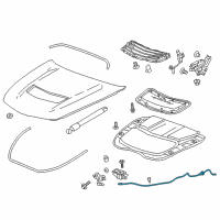 OEM 2015 Cadillac CTS Release Cable Diagram - 84045995