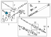 OEM 2021 Nissan Frontier Case-Differential Diagram - 38421-4J50A