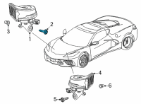 OEM 2015 Chevrolet Spark Protector Bolt Diagram - 11519385