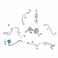 OEM 2009 GMC Acadia Lower Return Line Diagram - 22915139