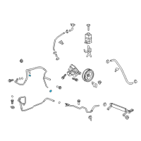 OEM 2007 GMC Acadia Pressure Hose Seal Diagram - 15869849