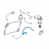 OEM 2016 Dodge Journey Hose-Radiator Outlet Diagram - 5058882AF