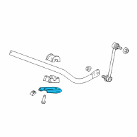 OEM Cadillac Stabilizer Bar Bracket Diagram - 23349788