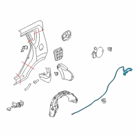 OEM Kia Soul Catch & Cable Assembly-F Diagram - 815902K000