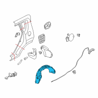 OEM 2012 Kia Soul Guard Assembly-Rear Wheel Diagram - 868212K500