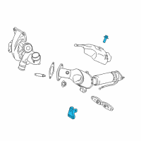 OEM 2016 Ford Edge Catalytic Converter Front Support Diagram - F2GZ-5K291-A