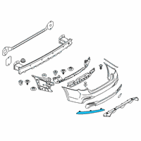 OEM 2018 BMW M5 Rear Reflector, Rear Left Diagram - 63-14-7-857-005