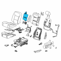 OEM GMC Seat Back Heater Diagram - 23250264