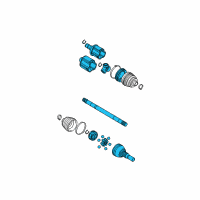 OEM 2004 Cadillac SRX Axle Diagram - 88957150