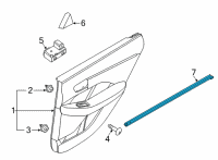 OEM 2021 Kia K5 W/STRIP-Rr Dr Belt I Diagram - 83230L3000