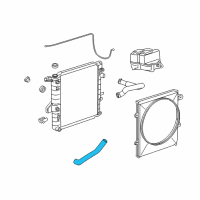 OEM 2002 Ford Explorer Sport Lower Hose Diagram - JL2Z-8286-C