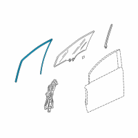 OEM Honda Channel, Right Front Door Run Diagram - 72235-SNA-A21