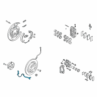 OEM 2012 Hyundai Genesis Coupe Sensor Assembly-Wheel Speed, LH Diagram - 59910-2M000