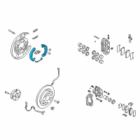 OEM 2013 Hyundai Genesis Coupe Shoe & Lining Kit-Rear Parking Brake Diagram - 58305-2MA00