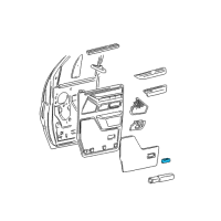 OEM 1998 Ford E-150 Econoline Club Wagon Courtesy Lamp Diagram - F2UZ-13776-E