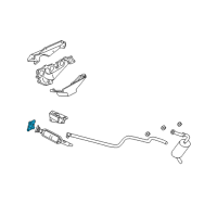 OEM 2007 Chrysler Town & Country Gasket-Exhaust Manifold To Front C Diagram - 4881012AC