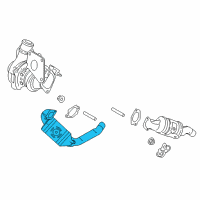 OEM 2022 Ford Edge Catalytic Converter Diagram - F2GZ-5E213-G