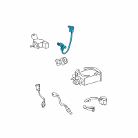 OEM 2008 Toyota Sequoia Air Switch Valve Diagram - 25860-50170