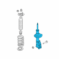 OEM 2014 Lincoln MKX Strut Diagram - BT4Z-18124-C