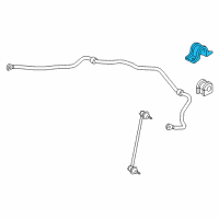 OEM 2011 Honda Insight Bracket, Front Stabilizer Diagram - 51308-TF0-010