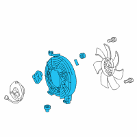 OEM 2013 Toyota Land Cruiser Fan Shroud Diagram - 88454-60050