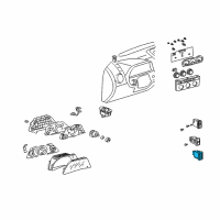 OEM 2006 Toyota 4Runner Memory Switch Diagram - 84927-33030