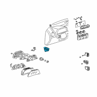 OEM 2001 Lexus IS300 Switch Assy, Outer Mirror Diagram - 84870-20110