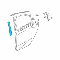 OEM 2021 Honda Civic Garnish Assy., L. RR. Door Sash Diagram - 72970-TED-T01