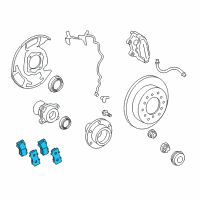 OEM 2020 Toyota Land Cruiser Front Pads Diagram - 04465-60281