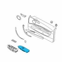 OEM BMW 135is Switch, Power Window, Beige Diagram - 61-31-9-217-309