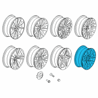 OEM 2016 BMW 535i Disc Wheel, Light Alloy, Bright-Turned Diagram - 36-11-6-857-667