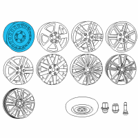 OEM 2010 Chrysler Town & Country Steel Wheel Diagram - 4721860AB